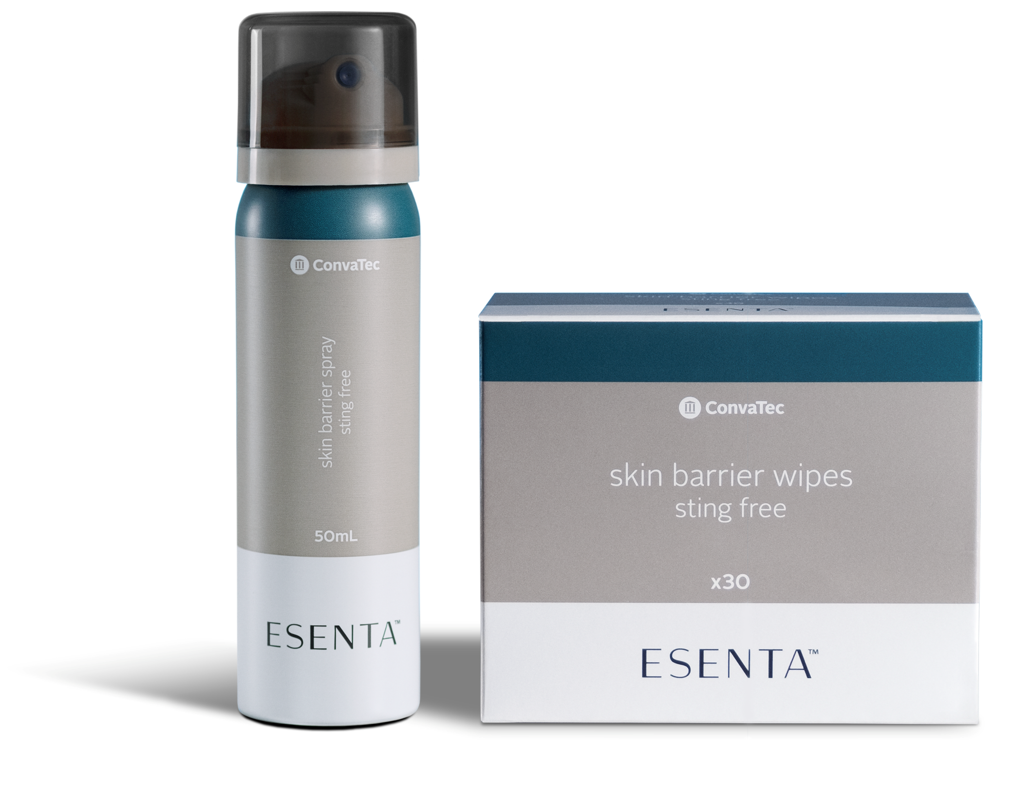 Esenta sting free skin barrier wipes and spray